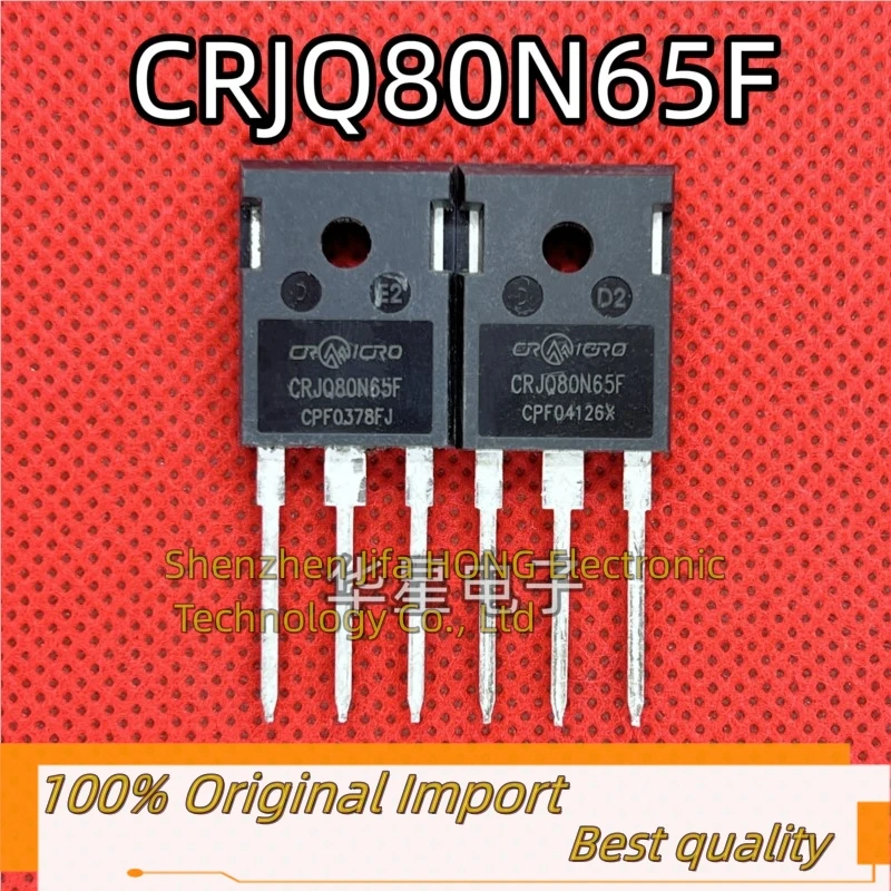 

10PCS/Lot CRJQ80N65F TO-247 MOS 43A/650V In Stock Fast Shipping