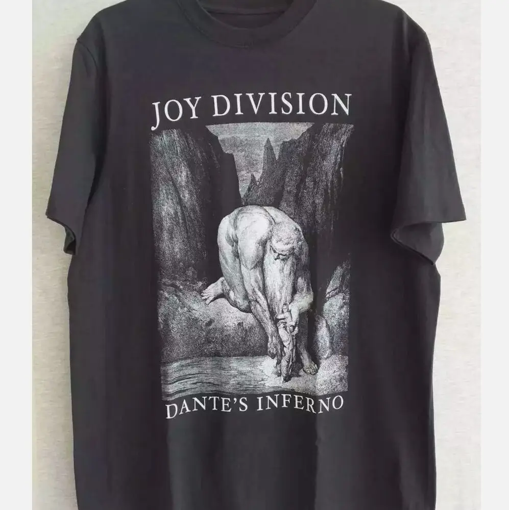 VTG Dantes inferno Joy Division Band Shirt Classic Black Unisex S-5XL