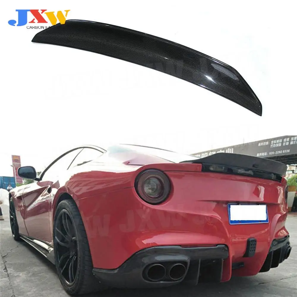 

Carbon Fiber Rear Spoiler Boot Duck Wings Case for Ferrari F12 Berlinetta 2013-2016 Car Styling FRP