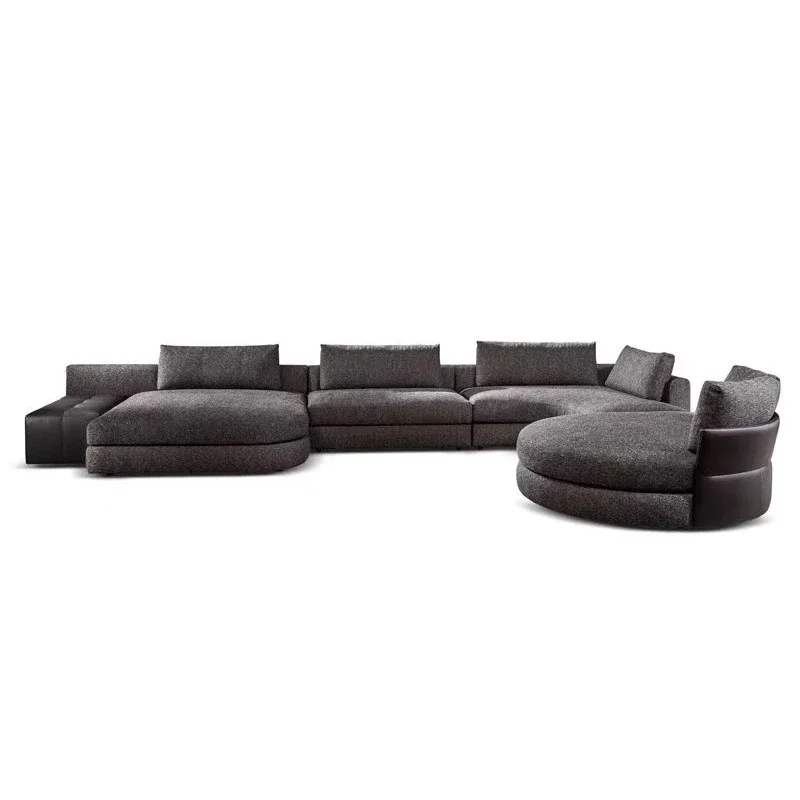 large flat-floor villa hi gh-end selection cotton and linen fabric multi-mod ule comb ination furniture