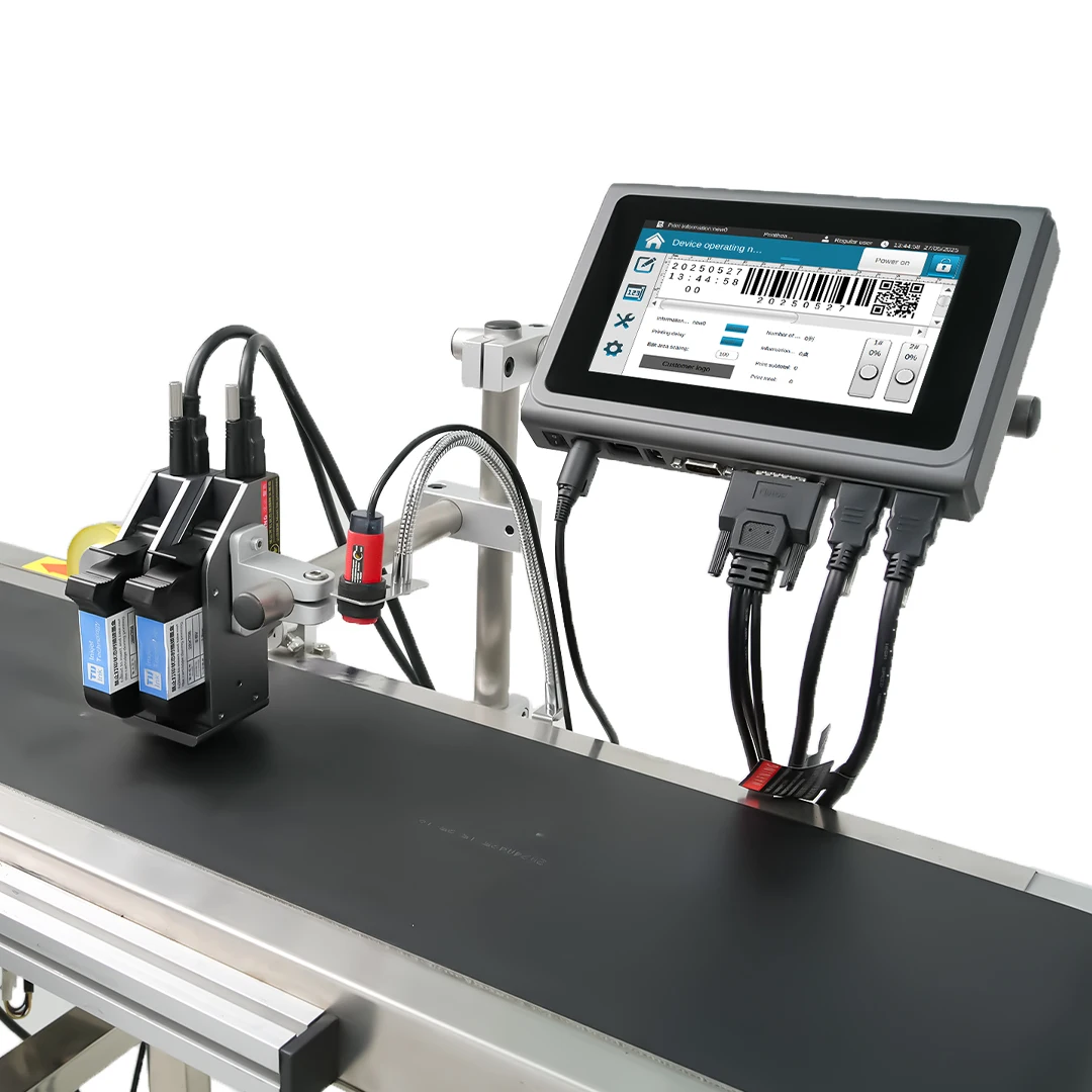 

2025 New DOCOD T200E Online Thermal Industrial Inkjet Printer 12.7MM TIJ Expiry Date Barcode Coding Machine for Food Package