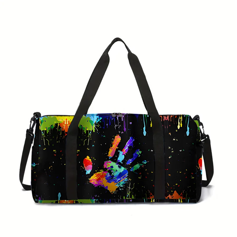 

Colorful Palm Large Capacity Luggage Bag for Boy/Girl Best Gift 3D Cartoon Travel Duffels Outdoor Fitness Bag for Children