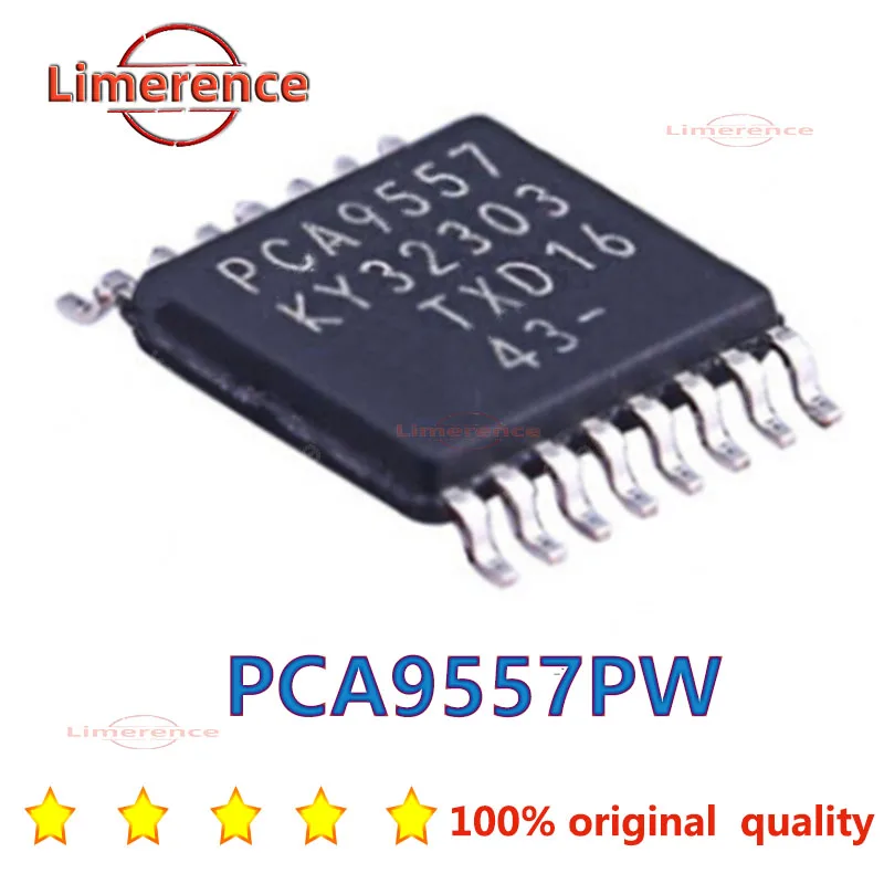 10 unids/lote  Original genuine PCA9557PW, 118 screen printed PCA9557 TSSOP-16 interface extender chip  100% authentic