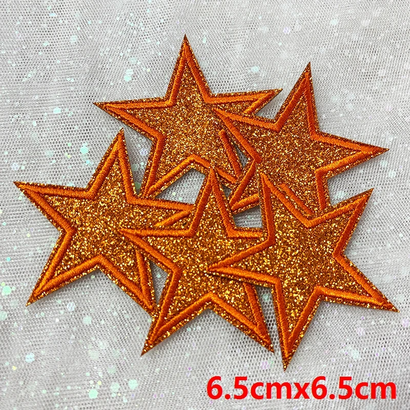 5 Stück Funkelnde Stern-Aufnäher zum Aufbügeln mit Glitzer-Pailletten für Jeanswesten, Funkelndes Kawaii-Style-Accessoire, DIY-Geschenke – Detail 12