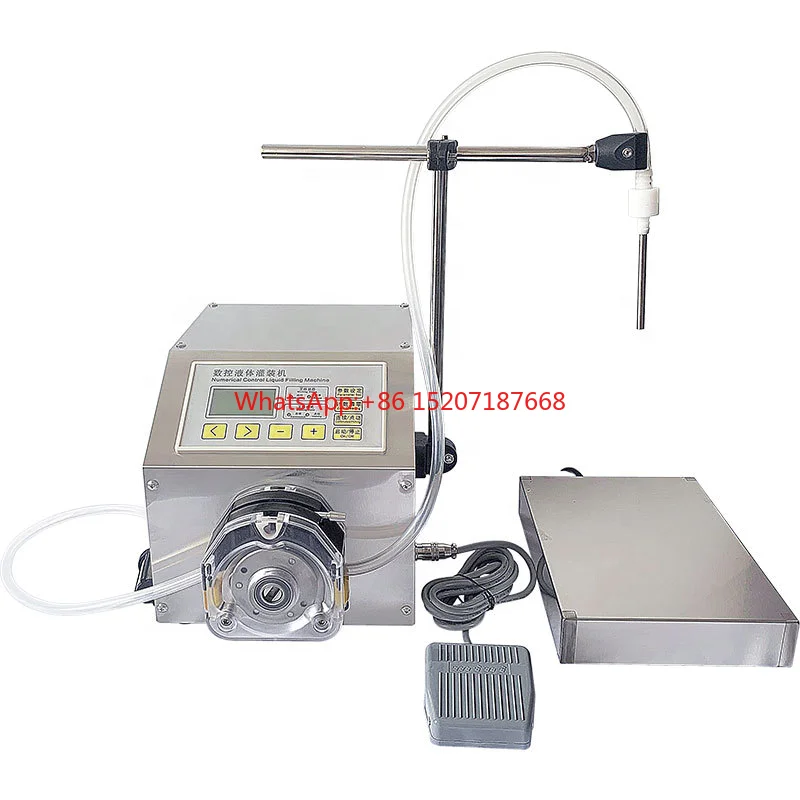 

Semi Automatic Beverage Perfume Lotion Shampoo Weighing Filling Machine Peristaltic Pump Vial Bottle Filler