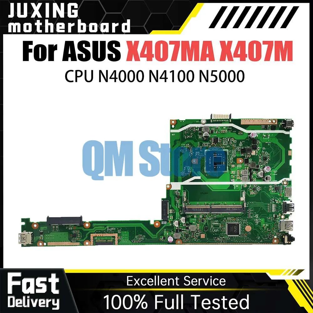 

Notebook Mainboard For ASUS VivoBook X407MA X407M X407MA Laptop Motherboard With N4000 N4100 N5000 CPU Systemboard