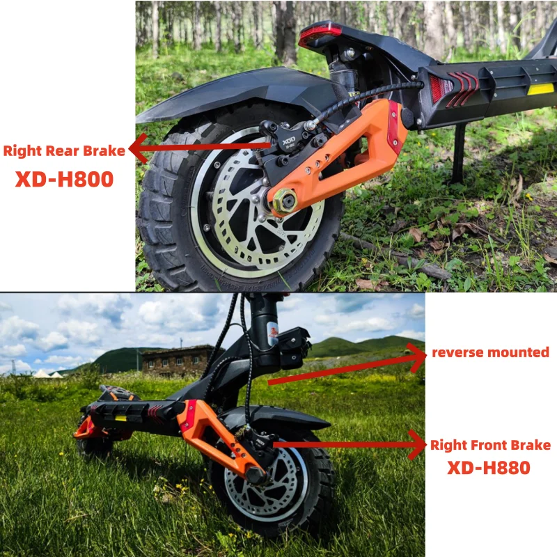 XOD H800/H880 Elektroroller, hydraulischer Scheibenbremsschlauch, Bremshebel, Bremskabel, E-Bike, Roller, Moped, Fahrradzubehör – Detail 3