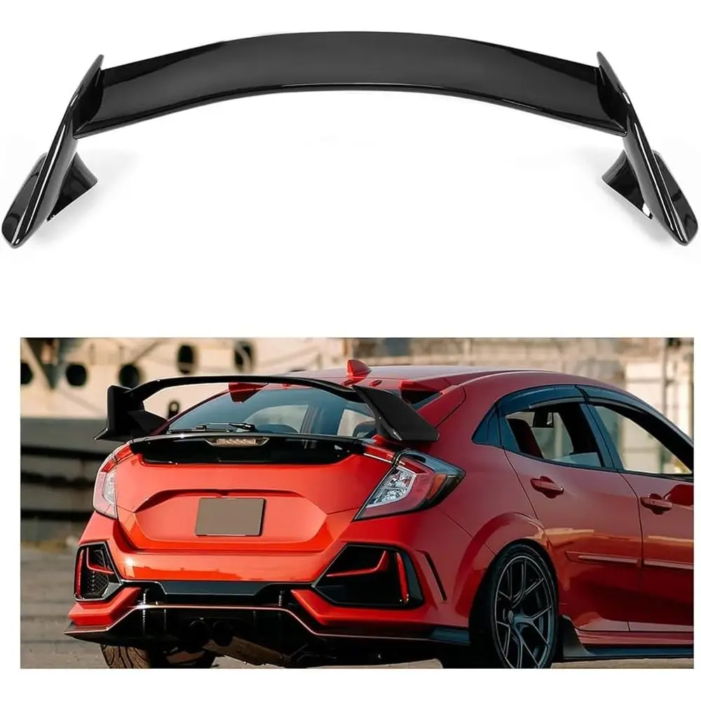 

Rear Trunk Spoiler Wing Compatible with 2016-2021 Honda Civic FK4 FK7 FK8 5DR Hatchback Type-R Style Trunk Lid Splitter Wing Air