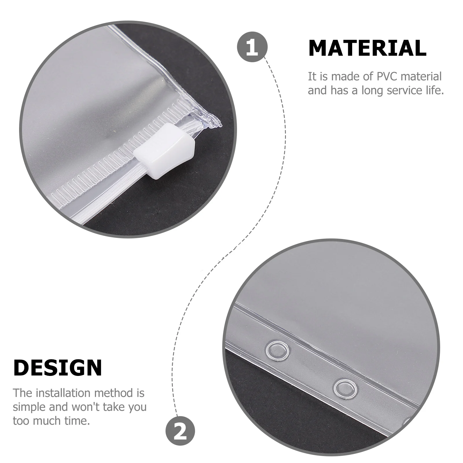 

12 Pcs Loose-leaf Notebook Zipper Bag Binder Document Folder with Pockets Pvc Folders Pouch