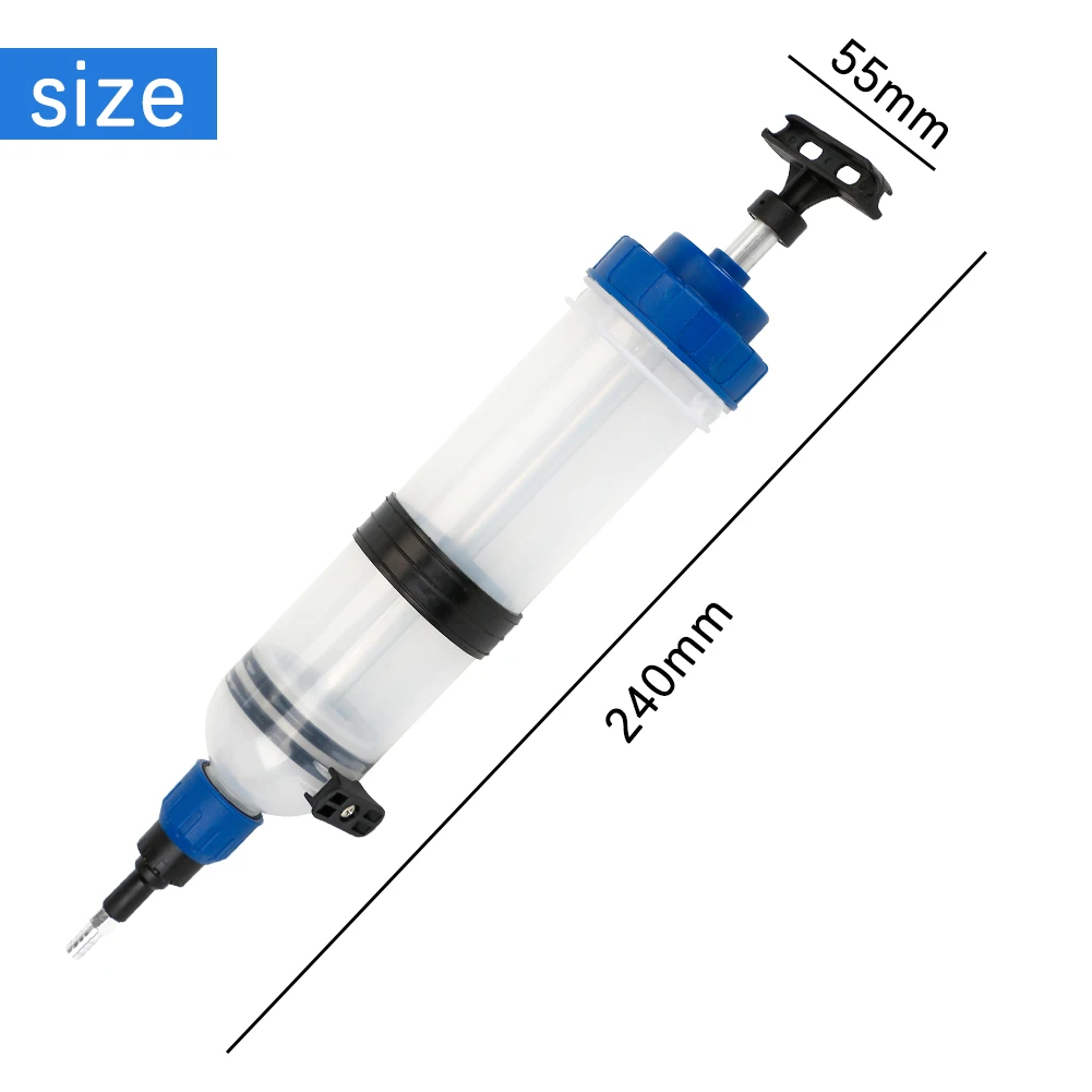 1.5L Fuel Transfer Filling Syringe Brake Liquid Car Oil Fluid Extractor 1500cc Injecting Pump Suction Vacuum Manual