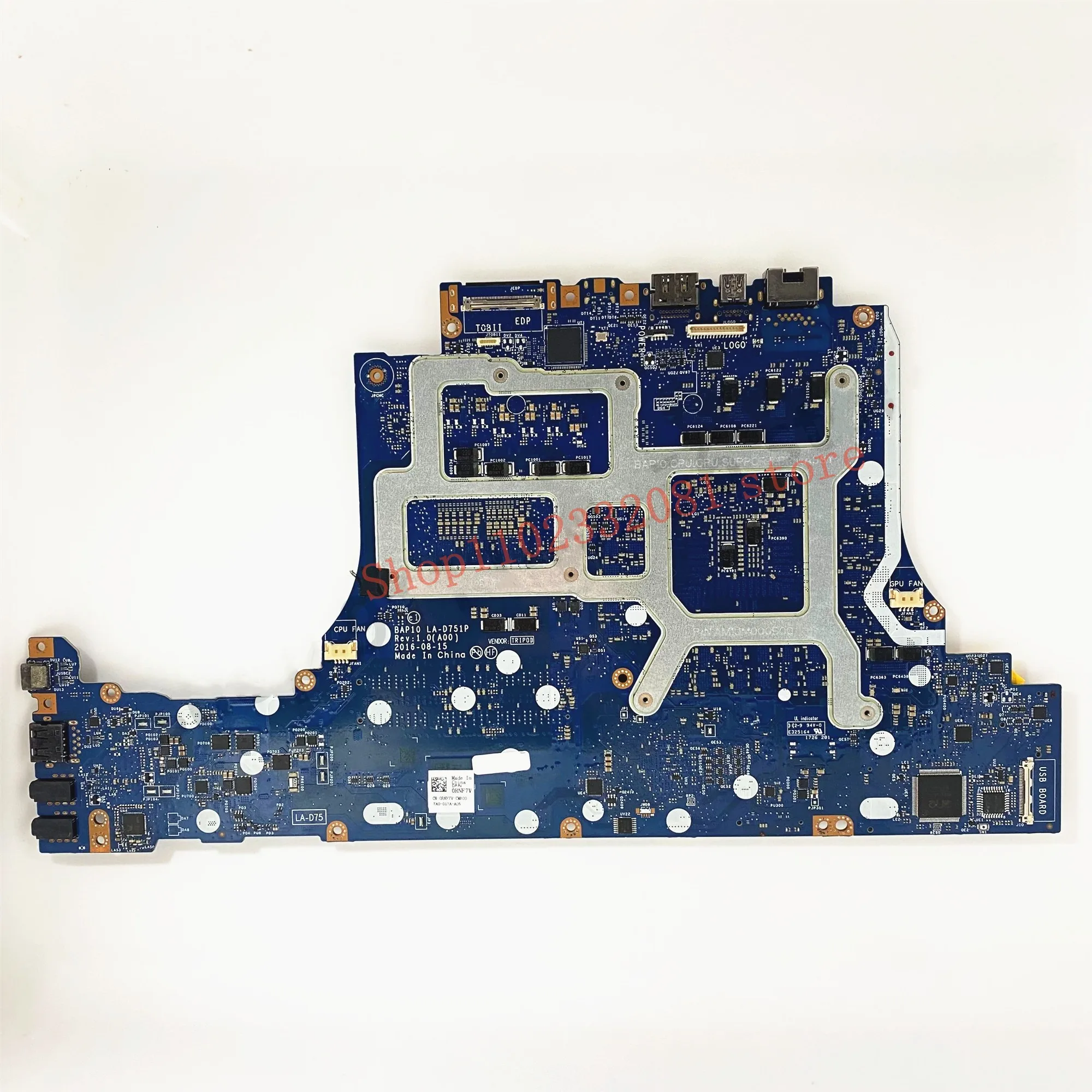 CN-0RNF7V 0RNF7V RNF7V W/ SR32Q I7-7700HQ CPU Mainboard Para DELL 15 R3 17 LA-D751P N17E-G2-A1 R4 Laptop Motherboard 100% Testado