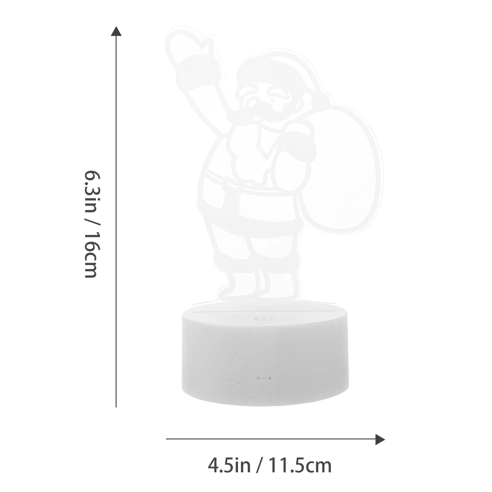 سانتا كلوز على شكل ضوء الليل الإبداعية LED لمبة مكتب عيد الميلاد الديكور 3D الوهم مصباح عطلة حفلة المنزل السرير الخفيفة #2