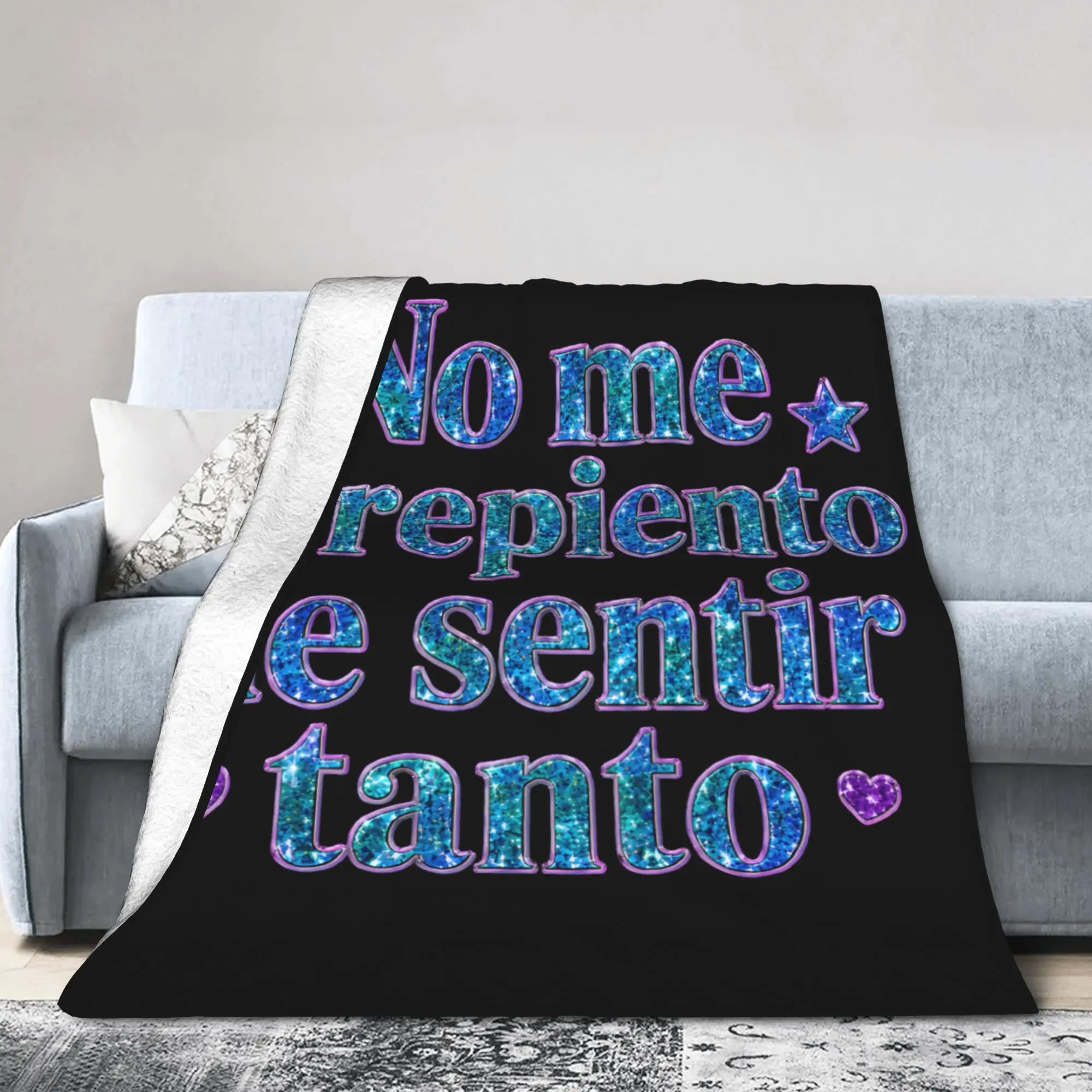 No Me Arrepiento De Sentir Tanto Karols G NMADST  Merch Blankets Super Soft Velvet  Throw Blankets Relax Bedding Throws