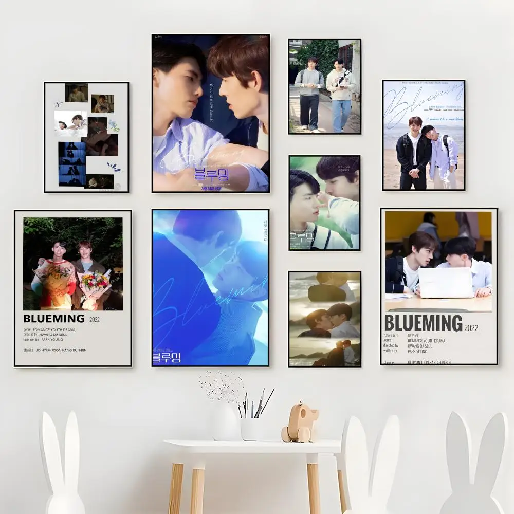 Bright Romantic B-Blueming Korean Romance Webtoon Manhwa Vibe Poster Premium For Living Space Home Bar Cafe Wall Decor & Gift