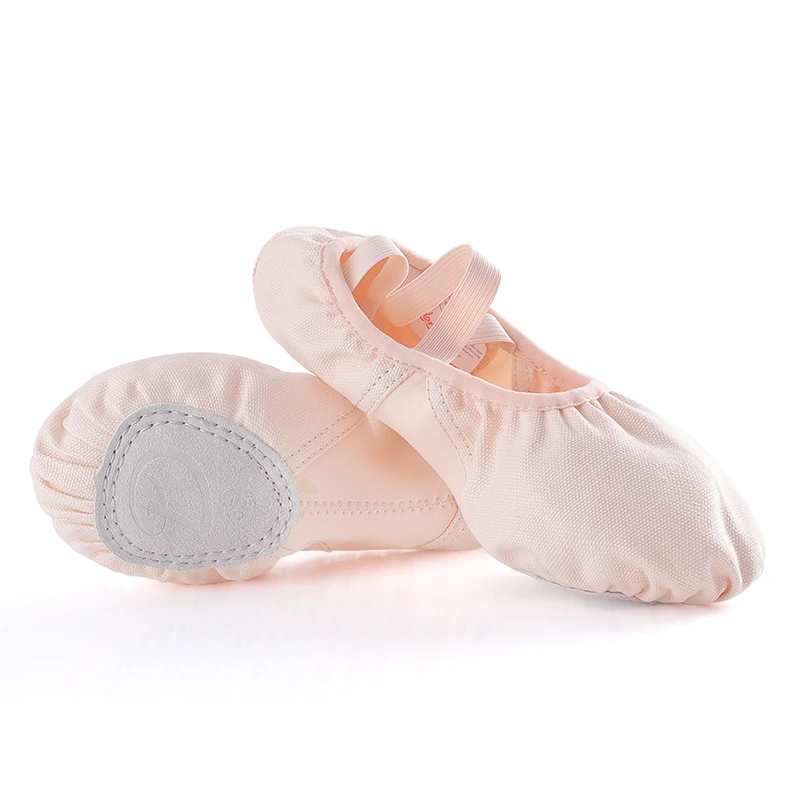 Girls Women Ballet Shoes Dance Slippers Elastic Fabric Slippers Ballerina Practice Ballet Shoes Soft Split Sole for Dancing