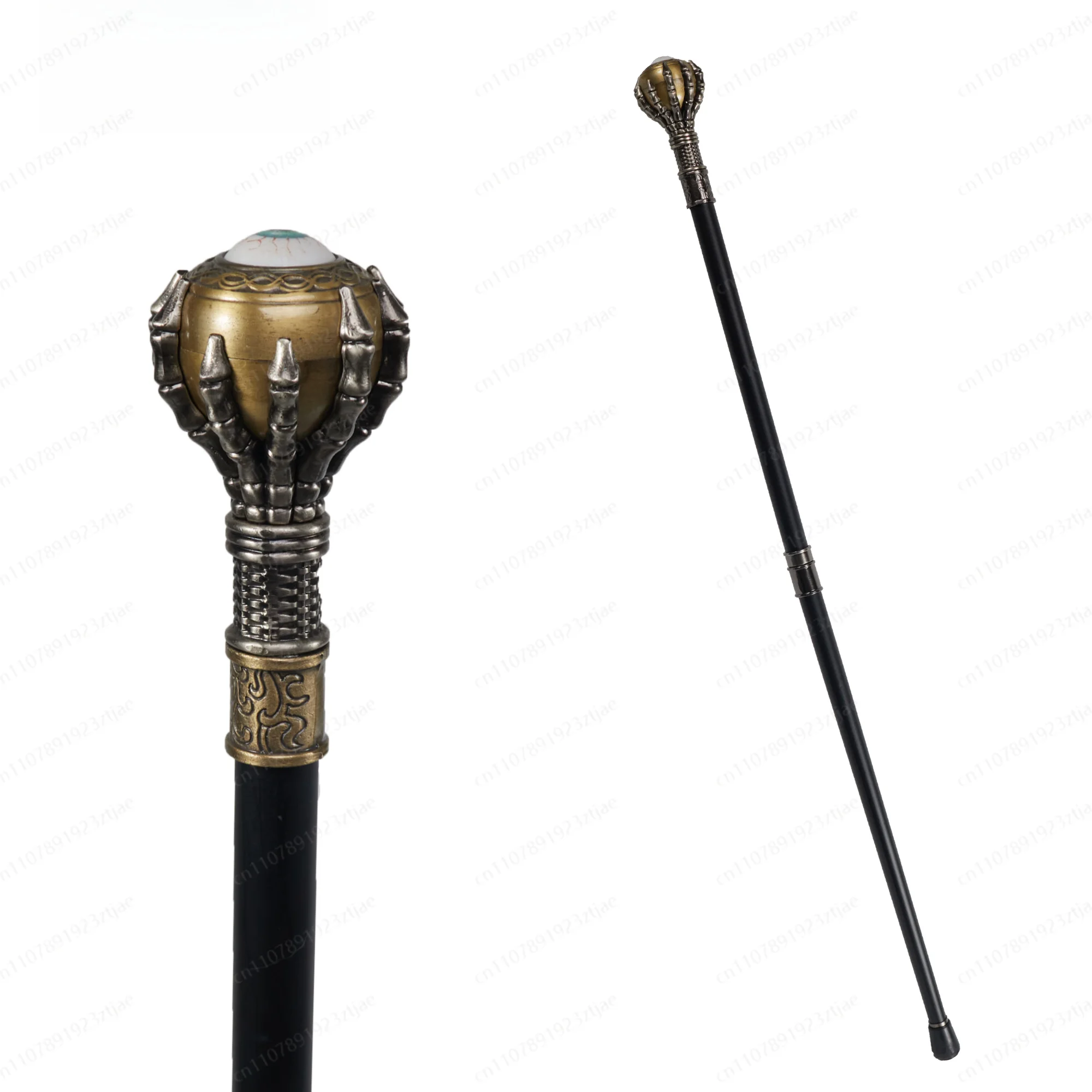 Gothic Eyeball Walking Stick – Dark Rotating Cane for Cosplay & Convention Prop