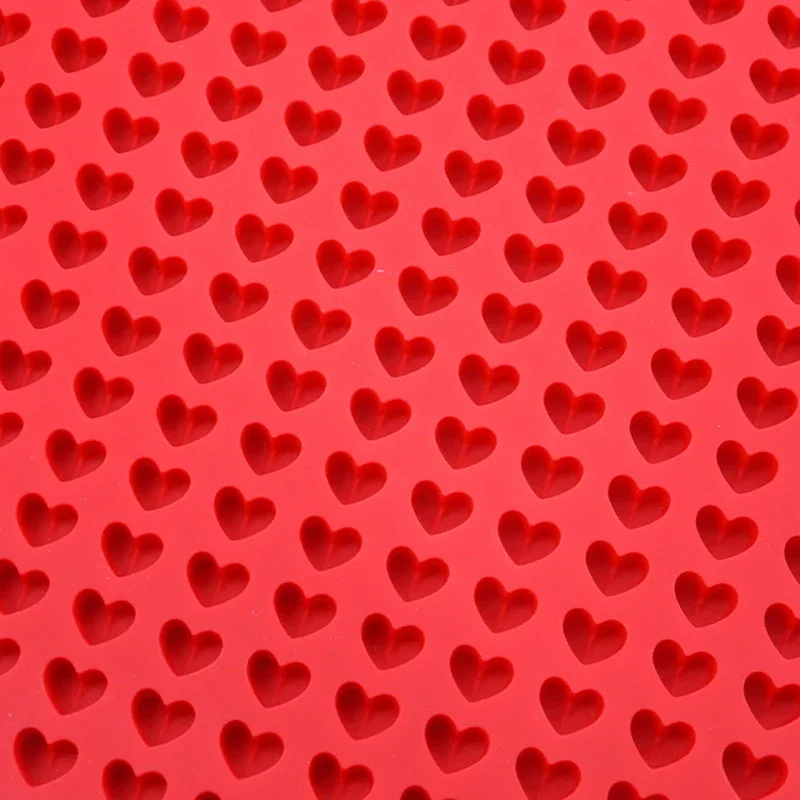 1Pc 255 Cavity Mini Heart Shaped Silicone Mold DIY Ice Cube Tray Cake Decoration Baking Mat Cooking Sheet For Cookies