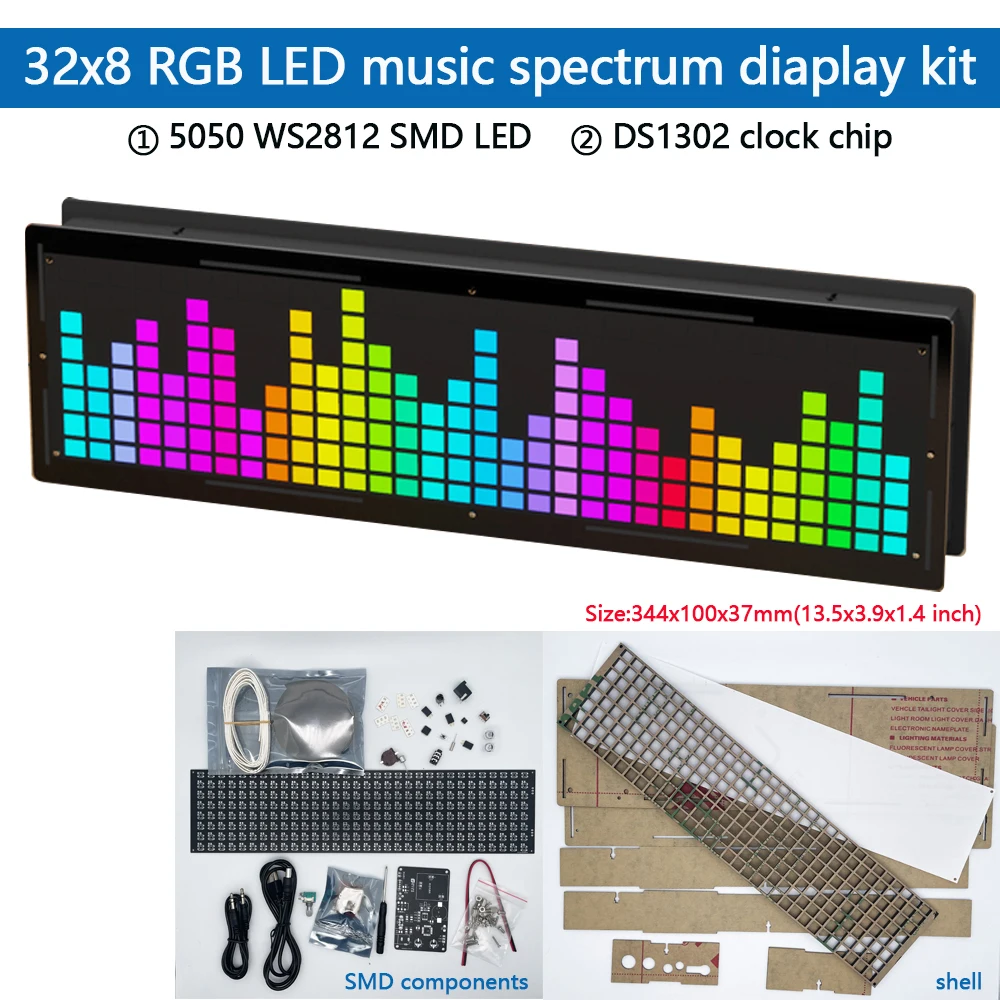 kit-de-soudure-electronique-diy-pour-affichage-de-spectre-musical-led-rgb-32x8-avec-led-smd-ws2812-et-horloge-ds1302-avec-boitier