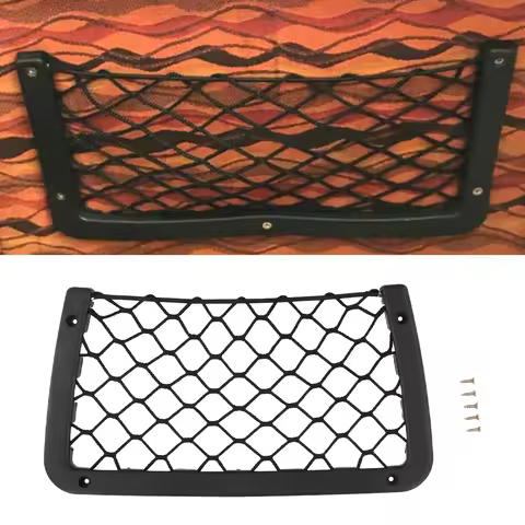 Large Storage Net Pocket Camping Car Net Organizer Camper Van Caravan Organizer Holder Seat Back Mount Mesh Phone Holder Network