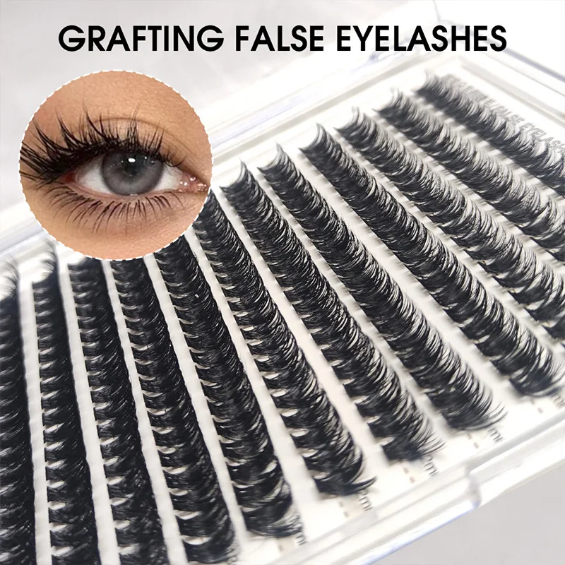 Large volume of European and American best-selling false eyelashes, natural curl up, glue free false eyelashes, novice use