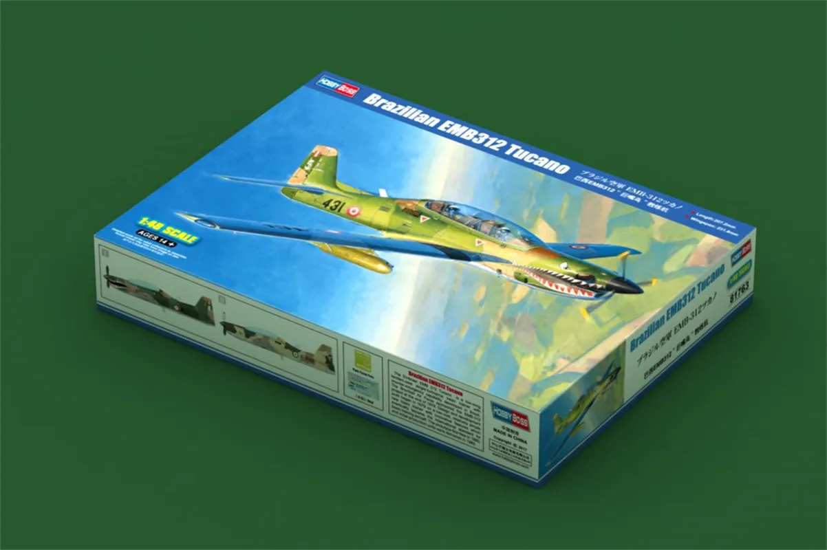 

HobbyBoss масштаб 1/48 бразильский EMB312 Tucano военная пластиковая модель самолета в сборе # 81763