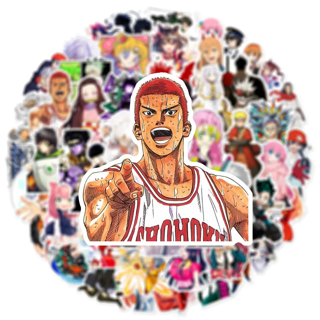 50PCS Neue Anime Mixed Collection Wasserdichte Graffiti Aufkleber für Helm Fahrrad Hand Konto Bleistift Fall Aufkleber