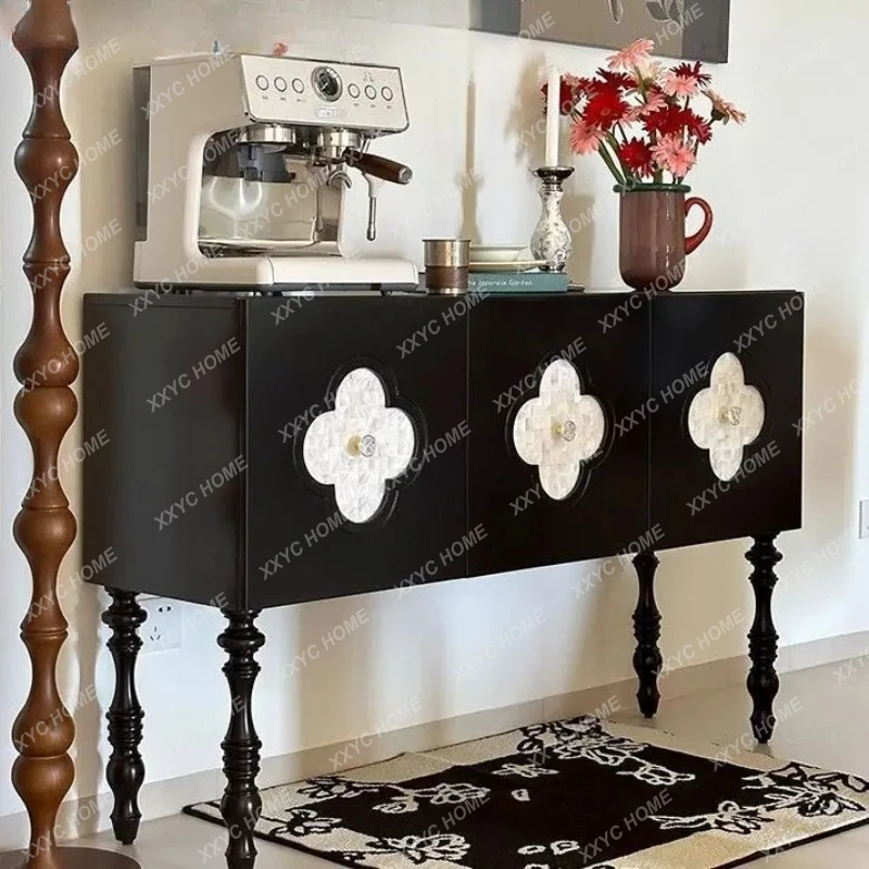 

Креативный буфет Clover в винтажном стиле из массива дерева, многофункциональный шкаф для хранения