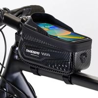 New 6.5 Inch Cycling Top Front Tube Frame Bag Waterproof Touch Screen Bicycle Bag Cycling Accessories Hard Case Bike Phone Bag