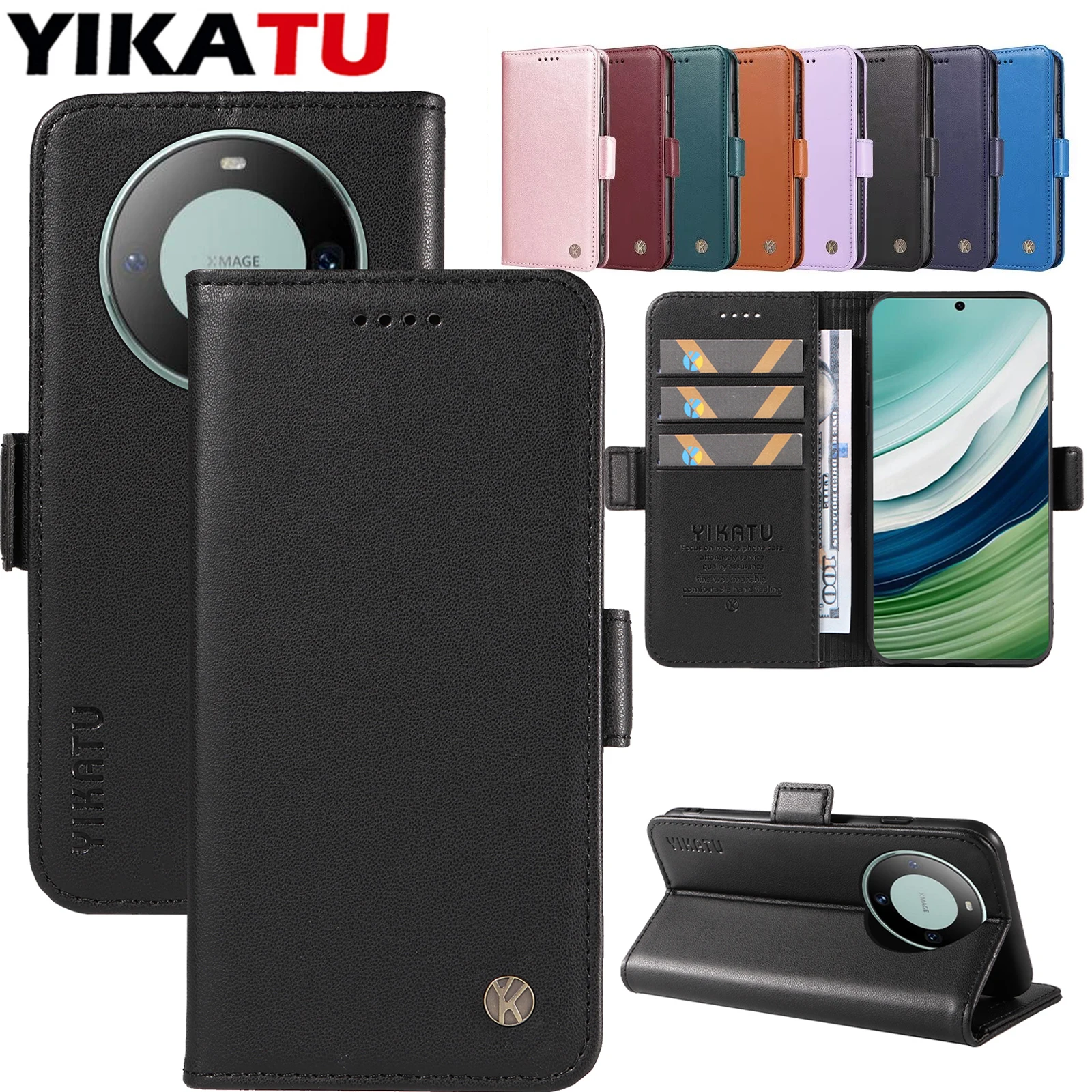 

Кожаный чехол-кошелек для Huawei Honor 100 Pro 5G, 200 Smart, 300 Ultra, 400 Lite, Magic 7 Pro, 6 Lite, 90 Smart, Play 9T, 8T, 50, 60 Plus