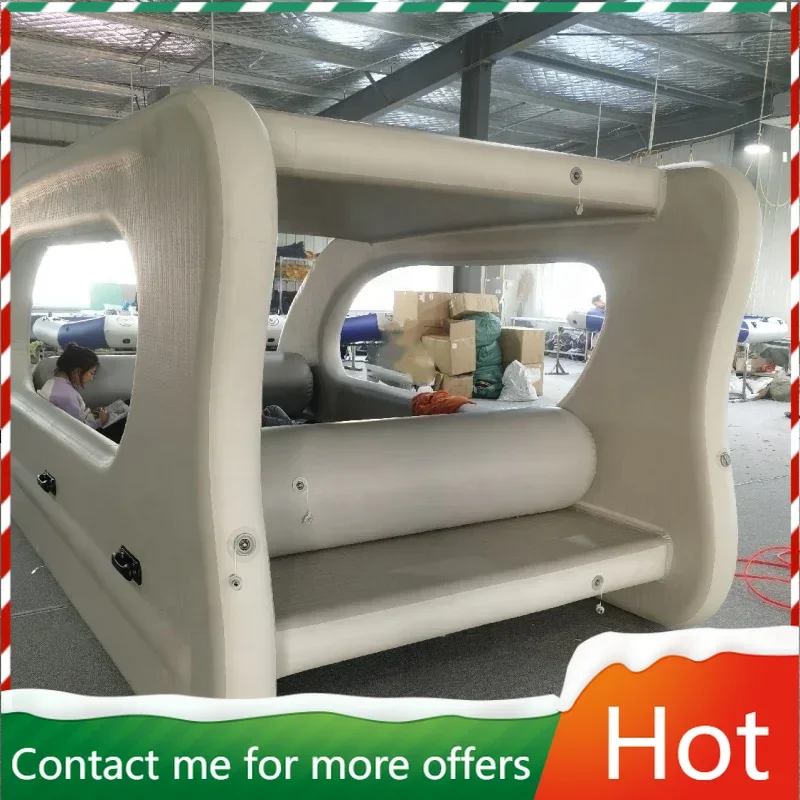 Nueva llegada, casa inflable para acampar, barco, fiesta, energía Solar eléctrica, entretenimiento, catamarán