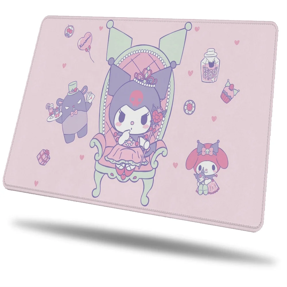 Kuromi Gaming Mouse Pad Anime Small Computer Accessories Mousepad Company Desk Accessory Rubber Mat Game Mats Pc Gamer Girl Cute