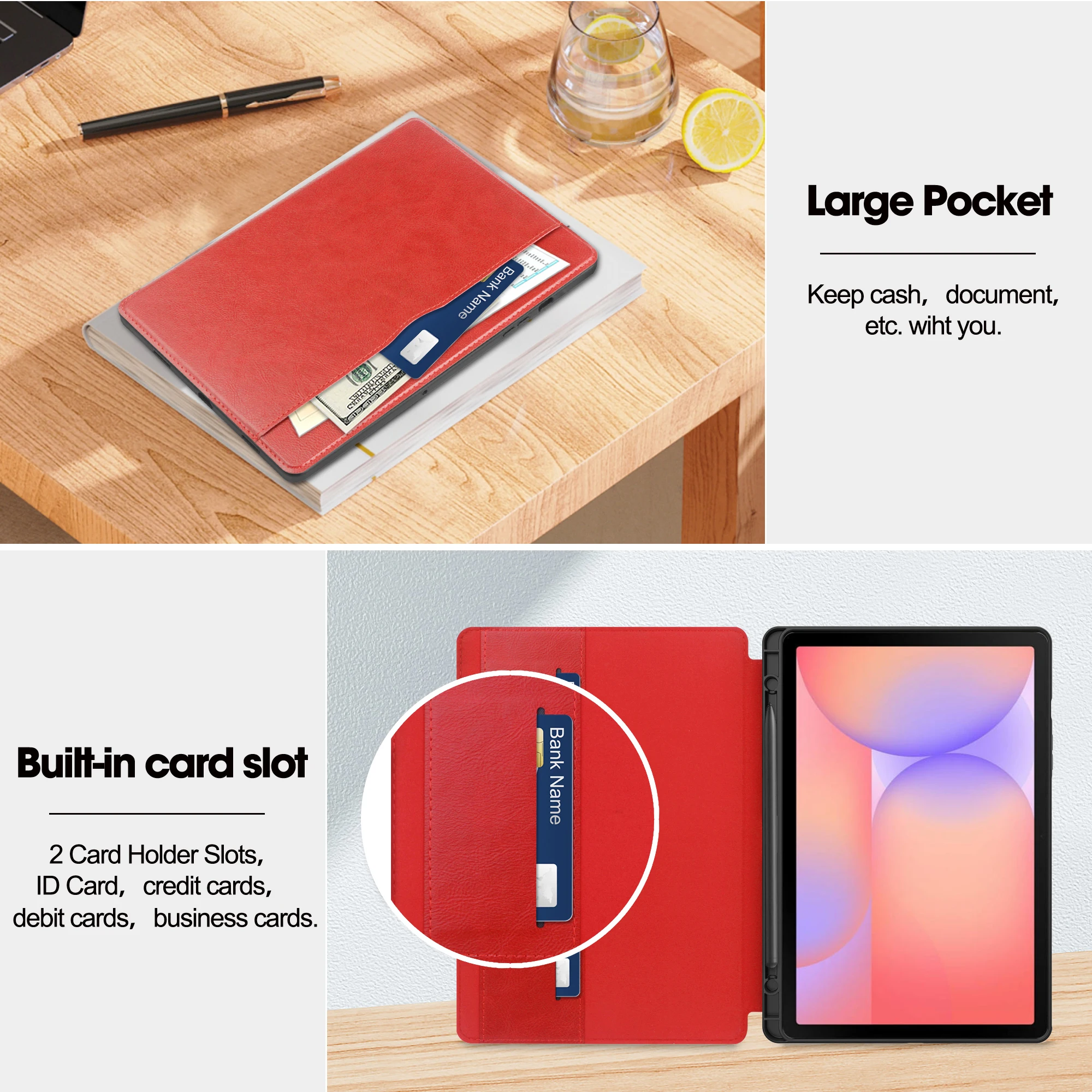 

Деловой кожаный чехол для Samsung Galaxy Tab S10 Lite SM-X400 SM-X406B 10,9 дюймов 2025 планшетный ПК PU чехол