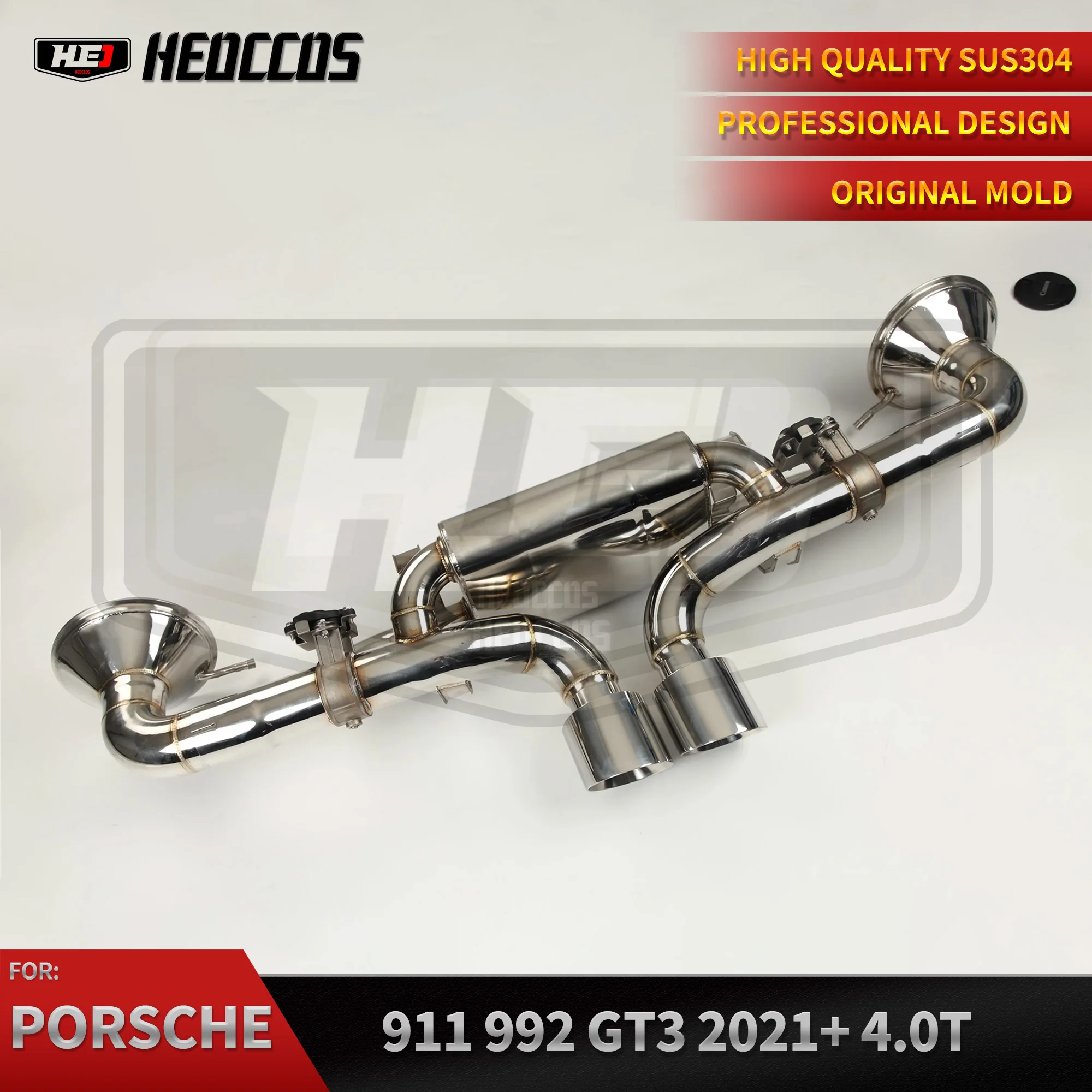 

HEO Stainless Steel Valvetronic Catback Exhaust For Porsche 911 992 GT3 Valved Exhaust Tips Muffler