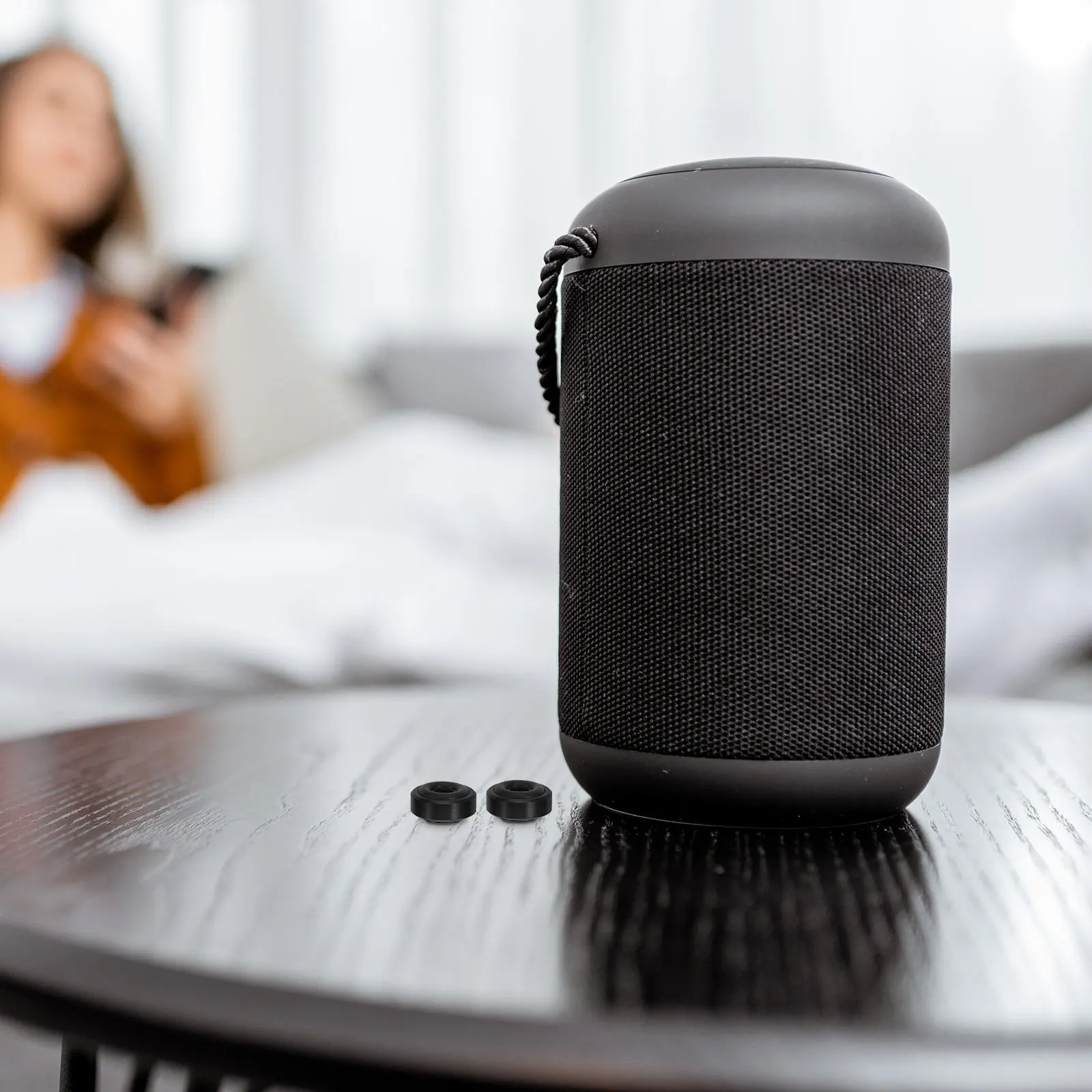 4Pcs Speaker Isolation Feet Aluminum Alloy Non Slip Shock Absorbing Pads Subwoofer Hifi Audio Equipment Audio Vibration Isolator