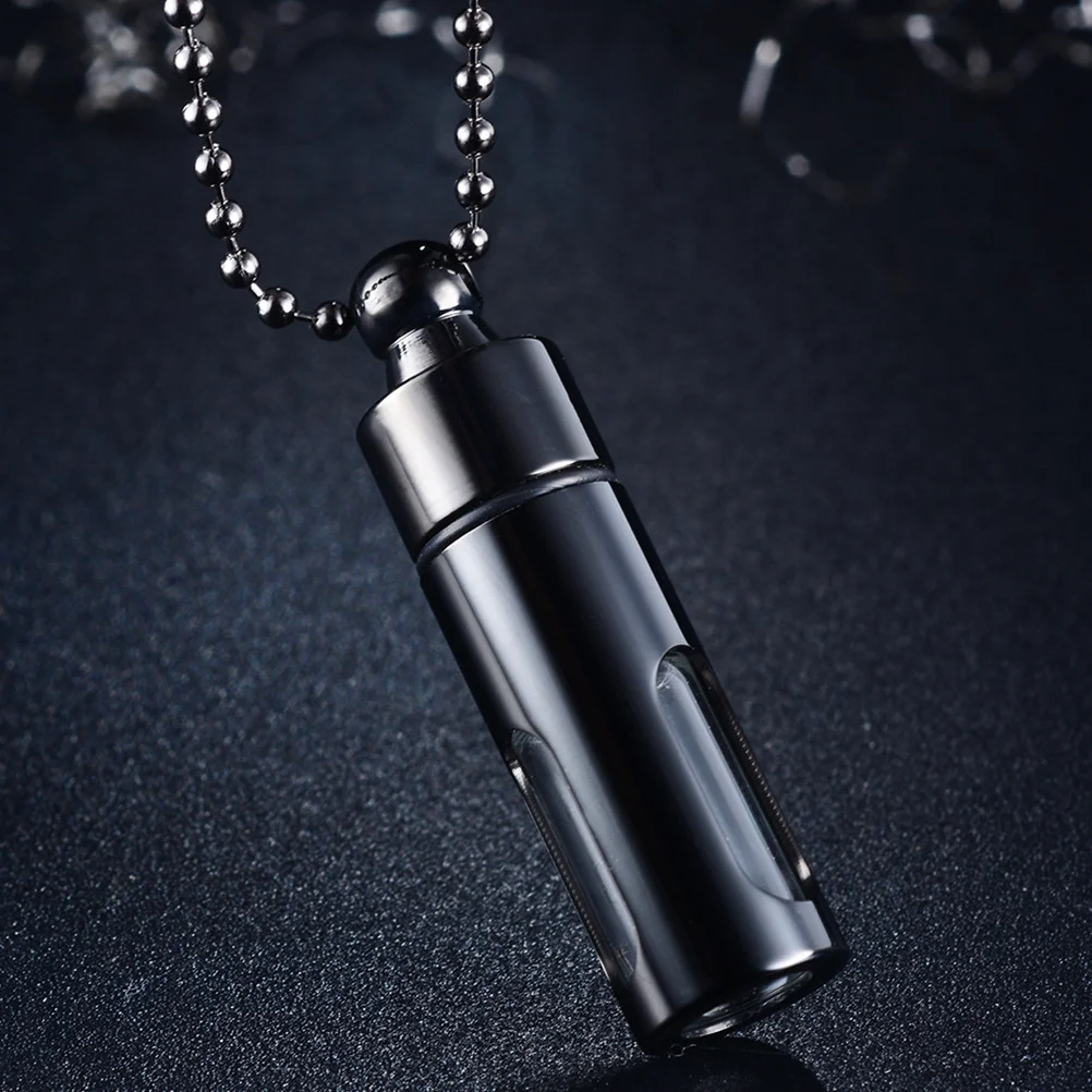 

1Pcs Aroma Necklace Pendant Openable Perfume Bottle Necklace Stylish Neck Decor for Women Men Creative Gift Neck Pendant