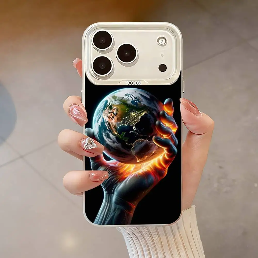 Capa de telefone Art OF Destruction para iPhone 17,16,13,12,X,11,15,14,Pro,Max,Plus,SE4,Air,Mini Branco IMD HD fosco