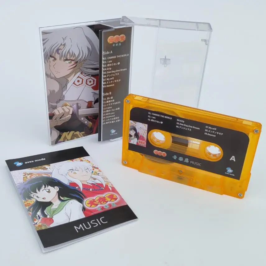 

Cartoon Inuyasha Higurashi Kagome Sesshoumaru Music Tape Cosplay Anime Cassettes Soundtracks Box Walkman Tape Prop Collection