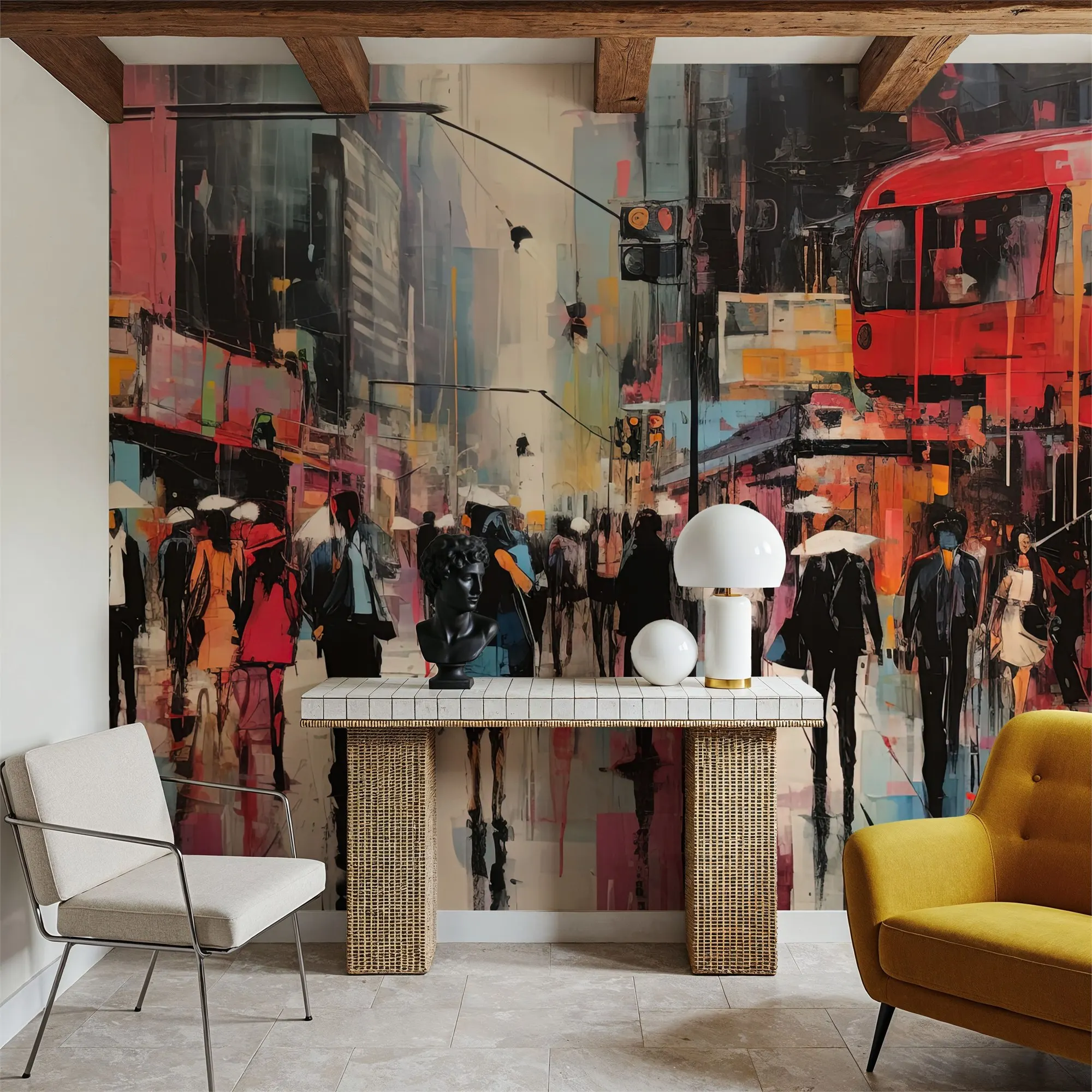 Custom Hello Oxford Street Wallpaper for Walls Made to Measure Large Wall Mural