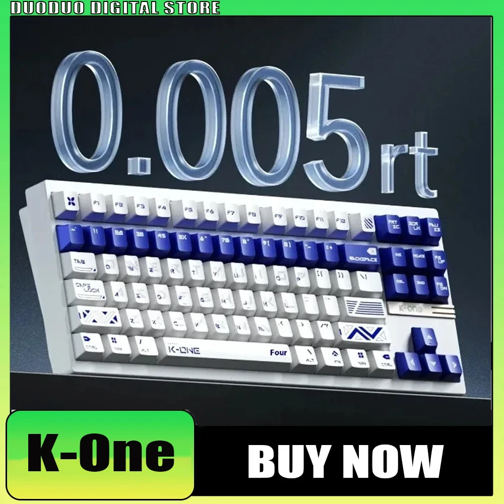 

Weikav K-One клавиатура с магнитным переключателем, проводная Morkblade K One Rt0.005, 8k Rgb, верхняя/прокладка, эргономичная игровая клавиатура для ПК, модные