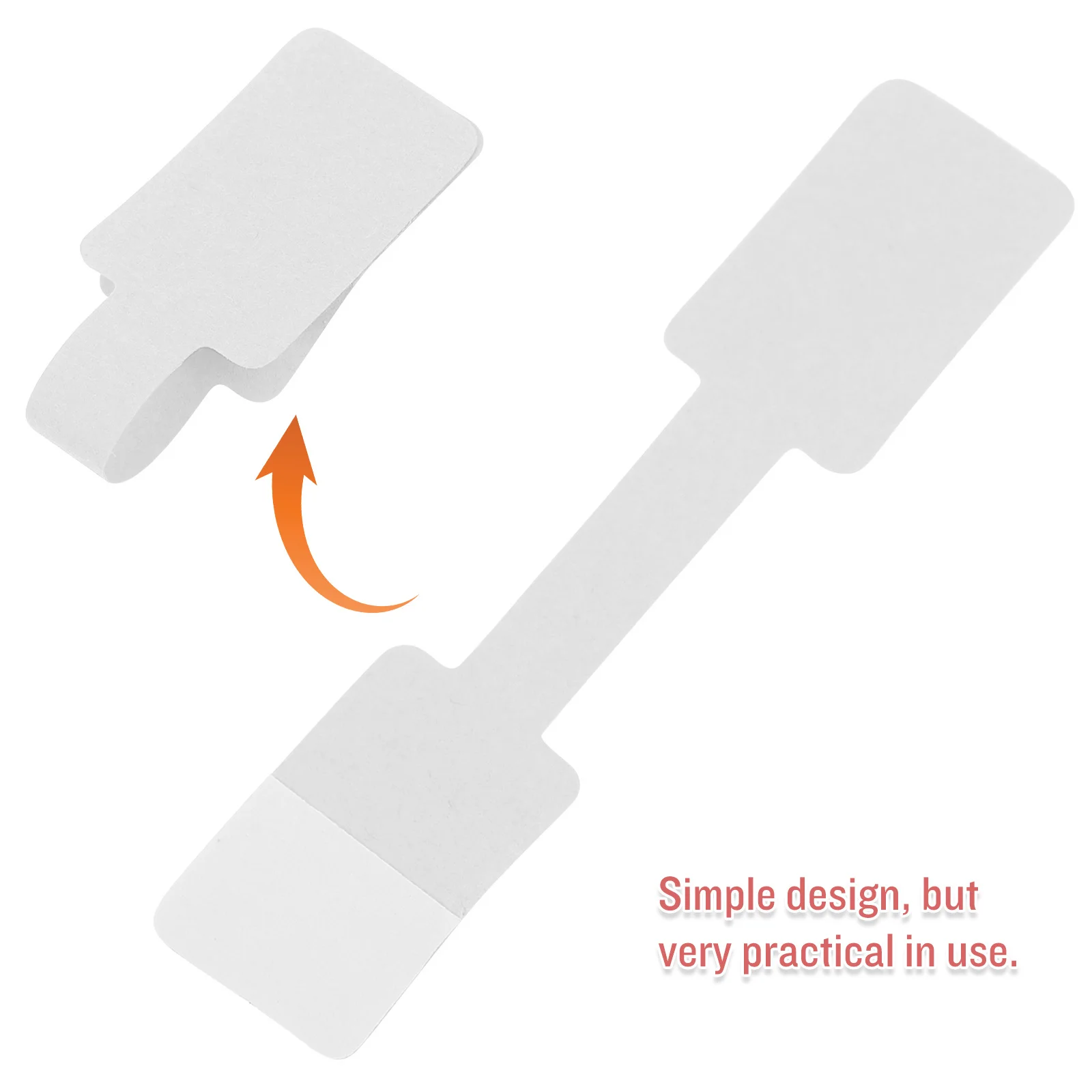 100Pcs Jewelry Price Label Stickers Blank Self Adhesive Tags for Rings Necklaces Bracelets Convenient Handwriting Price Labels