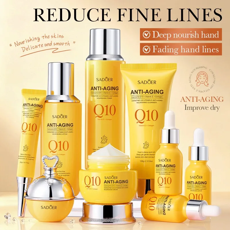 Coenzyme Q10 and Vitamin E Anti-Aging, Anti-Wrinkle, and Moisturizing Skincare Set