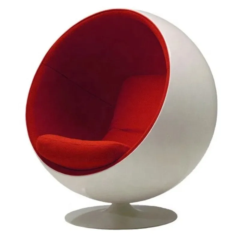 Modern customized living room furniture leisure swivel chair with cushion ball