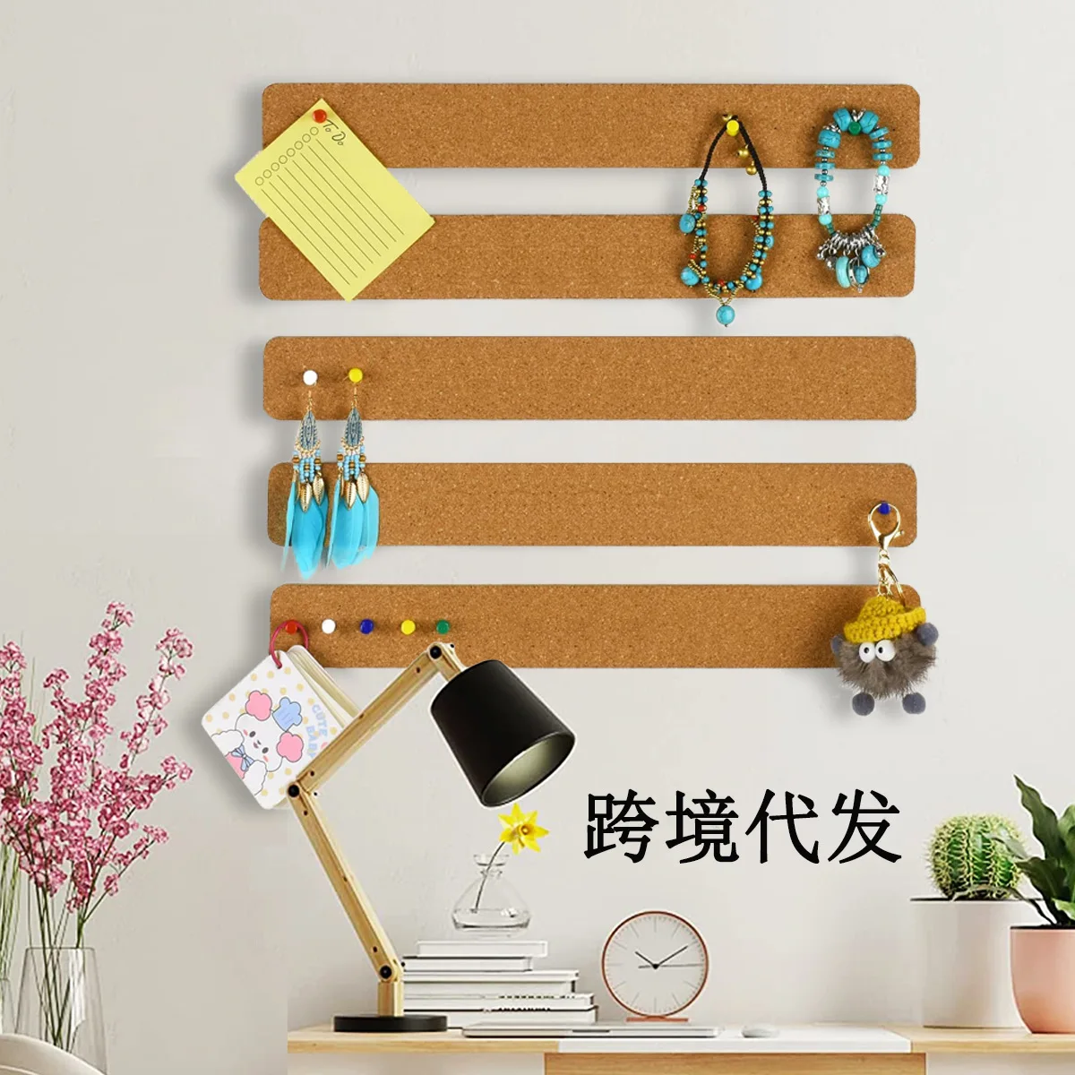 Long cork strips cork felt self-adhesive cork strips bulletin board message board