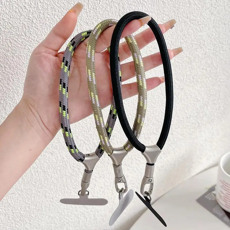 Handyanhänger aus schwerem Metall, kurzes Schlüsselband, Anti-Verlust-Schlüsselanhänger, solides Fingerband, hochwertiges Schlüsselband, Handyseil – Detail 4