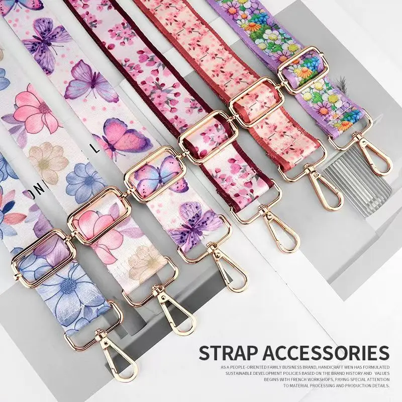 

Bag Parts Accessories Strap Bags Fabric Chain Wide Backpack Black Handle Crossbody Canvas Replacement Shoulder Bag Strap