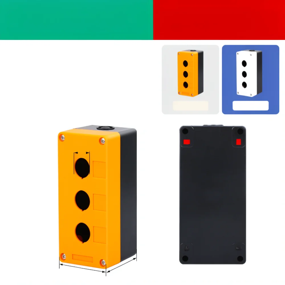 Empty Button Box For CNAOM LA38 LAY37 XB2 Series Industrial Switch Mounting Panel Durable Protective Cover Electrical Enclosure