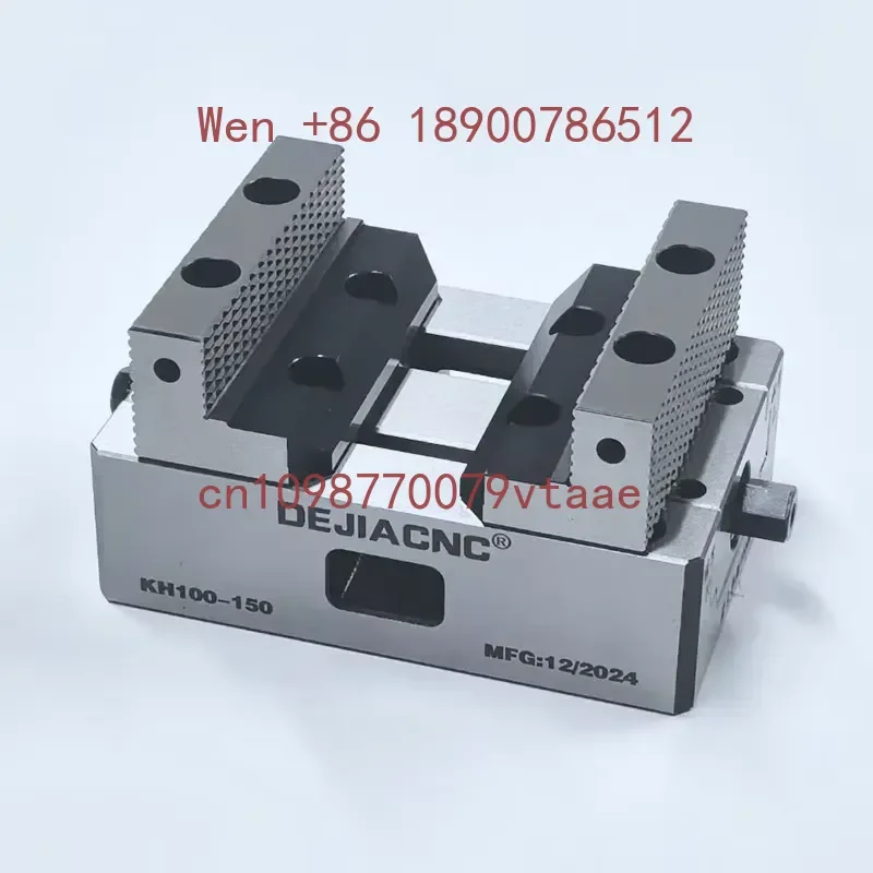 KH100-150-J1 Manual CNC Milling Self Centering Vise with Dovetail Steel Jaws High Precision