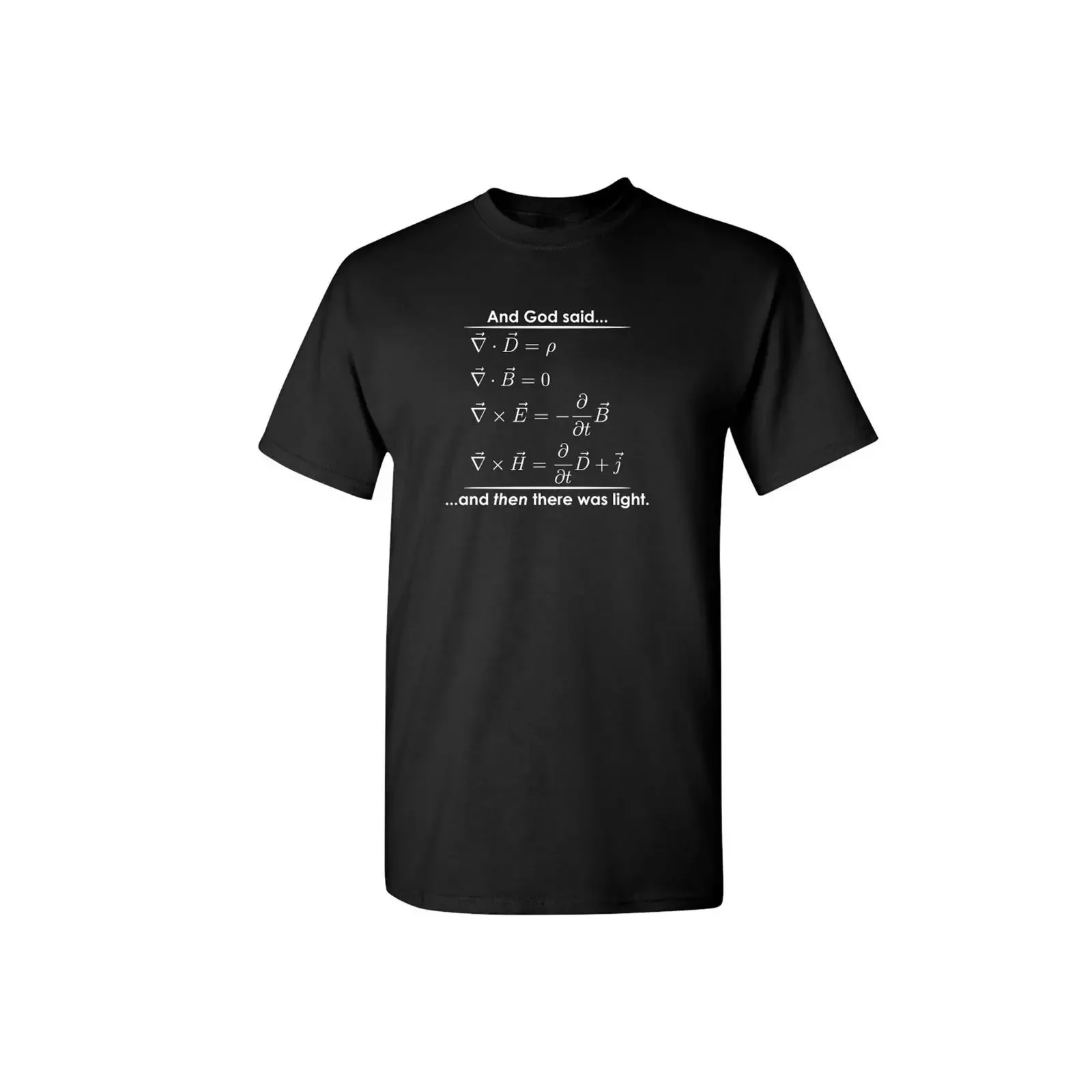 Funny Physics Equations T Shirt And God Said Let There Be Light vintage Washed Casual Unisex Stylish Comfortable