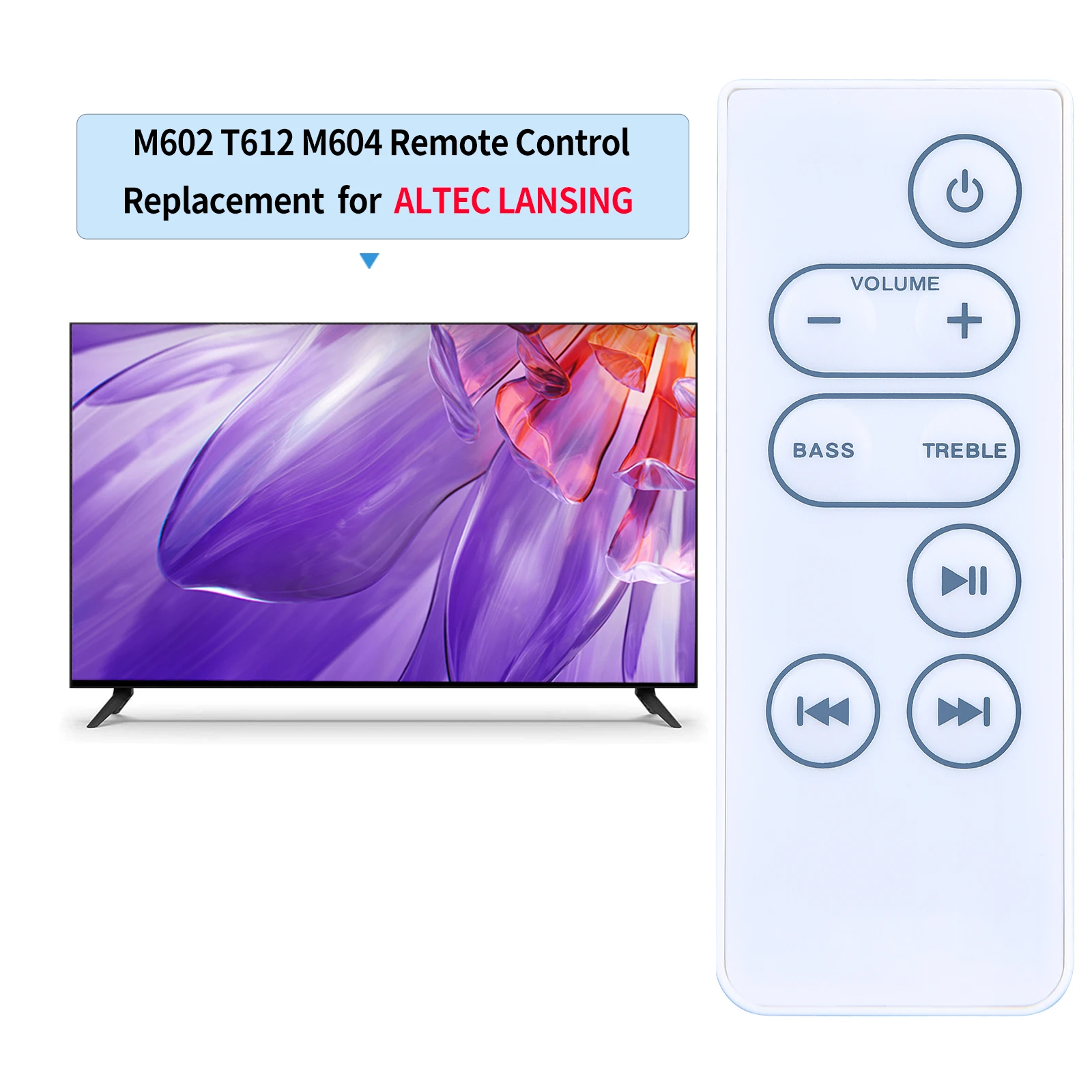 جهاز تحكم عن بعد لـ Altec Lansing inmote ، قاعدة مكبر صوت رقمي ، نظام مكبر صوت يعمل بالطاقة ، M602 ، T612 ، M604