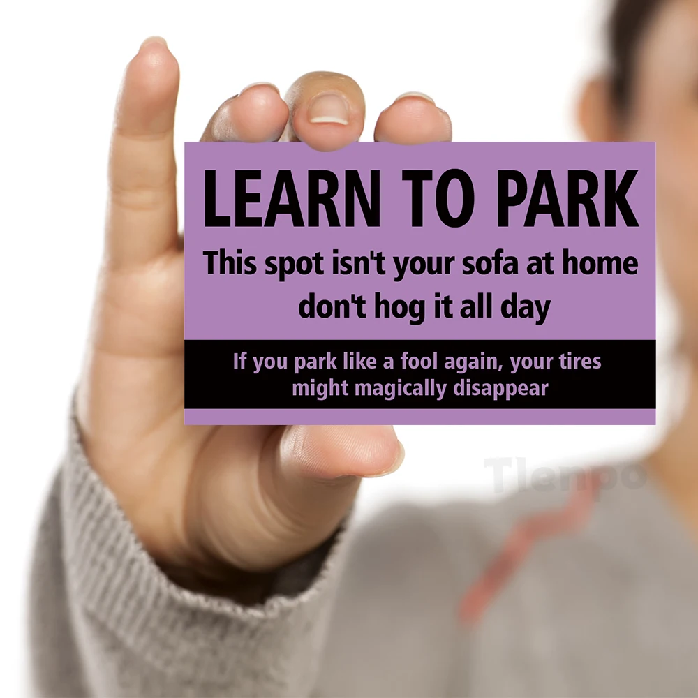 50pcs,Funny Parking Cards \